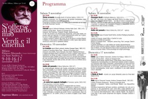 Verdi e il Cinema - Programma